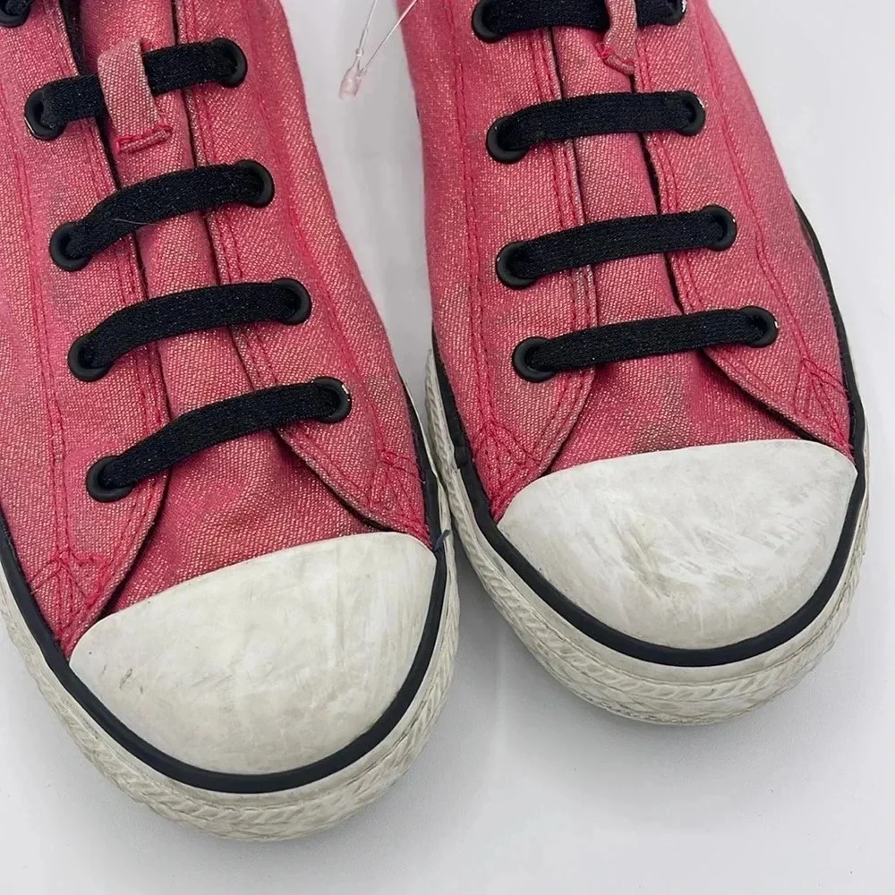 Converse Pink Glitter Junior Sneakers